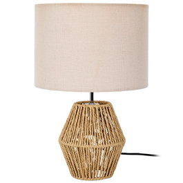 Home Deco Factory Lampe Lino y Cuerda en lin et papier