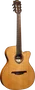 LAG Guitare Acoustique Nylon Auditorium Slim Cutaway Red Cedar - Khaya, Table Cèdre Massif, Électronique Fishman