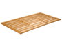 BERILO Tarima de douche en bambu 62x35cm Marron
