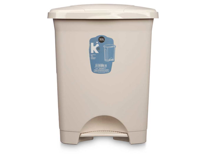 Arte Regal Poubelle à Pédale Plastique 30L Beis 39x47x32 cm (Set de 4)