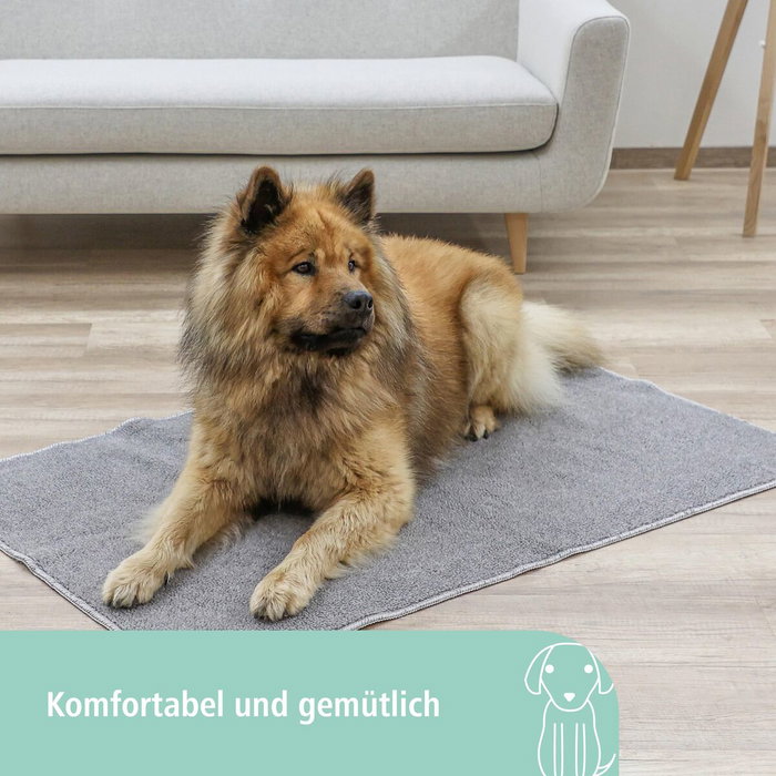 Kerbl Tapis thermique antidérapant Gris clair 125 x 80 cm