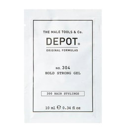 Depot 300 Hair Stylings - Gel coiffant forte fixation No. 304 Botanique pour hommes - Format de voyage 10 ml