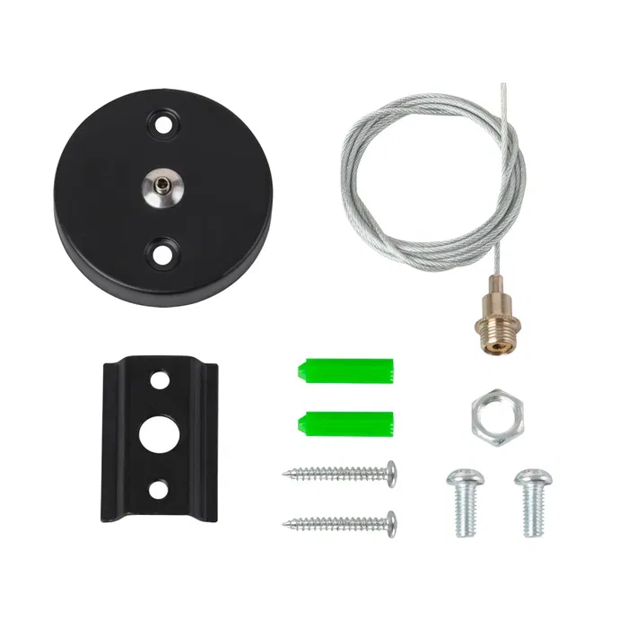 Suspension pour rail monophasé noir 1 mètre HO-SUS-M-N