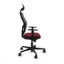 Piqueras y Crespo Chaise de Bureau 1D036N1 Bordeaux