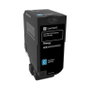 Lexmark 74C2HCE Cartouche Toner Cyan Haute Capacité Originale pour Lexmark CS725de, CS725dte