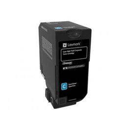 Lexmark Cartouche Cyan 74C2HCE - Cartouche d'encre originale pour imprimante