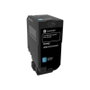 Lexmark 74C2HCE Cartouche Toner Cyan Haute Capacité Originale pour Lexmark CS725de, CS725dte