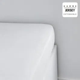 Drap housse TODAY Essential - 140 x 190+25 cm - 100% Coton jersey - 1 Personne - Couleur Craie