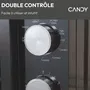 Candy CMG20TNMB Micro-ondes Gril Moderna 20L, 700W MO et Gril 900W, Interface mécanique 6 Niveaux, Décon gelation Poids, Noir