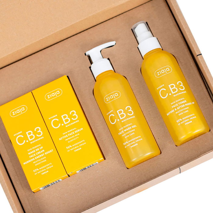 Ziaja C.B3 Crème Visage Hydratante et Revitalisante Énergisante pour le Matin - 4 pcs Ziaja C.B3 Crème Visage Hydratante et Revitalisante Énergisante pour le Matin - 4 pcs