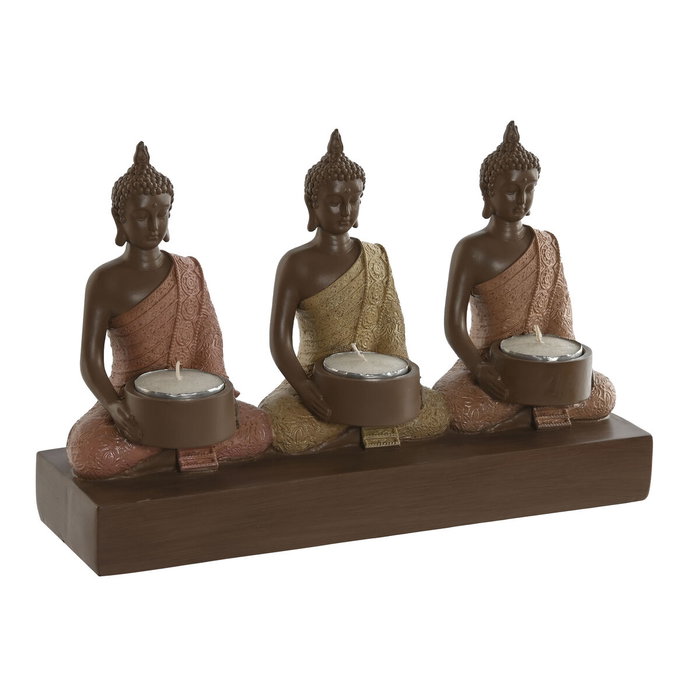 Bougeoir Home ESPRIT Marron Orange Corail Citron Résine 28 x 8,5 x 17 cm Bougeoir Home ESPRIT Marron Orange Corail Citron Résine 28 x 8,5 x 17 cm