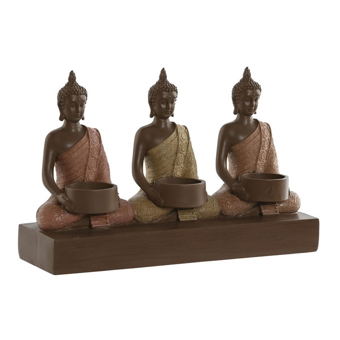 Bougeoir Home ESPRIT Marron Orange Corail Citron Résine 28 x 8,5 x 17 cm Bougeoir Home ESPRIT Marron Orange Corail Citron Résine 28 x 8,5 x 17 cm