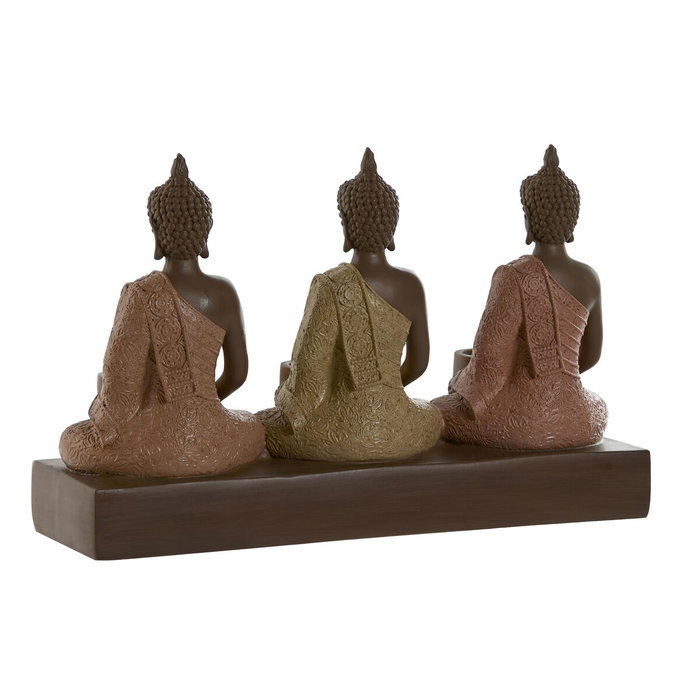 Bougeoir Home ESPRIT Marron Orange Corail Citron Résine 28 x 8,5 x 17 cm Bougeoir Home ESPRIT Marron Orange Corail Citron Résine 28 x 8,5 x 17 cm