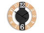 Giftdecor Horloge Murale Noire Naturelle 40x40x3.5cm Métal (Set de 6)