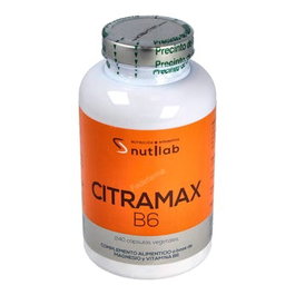 NUTILAB Citramax B6 240 Gélules - Complément Alimentaire Citrate de Magnésium et Vitamine B6, Haute Biodisponibilité