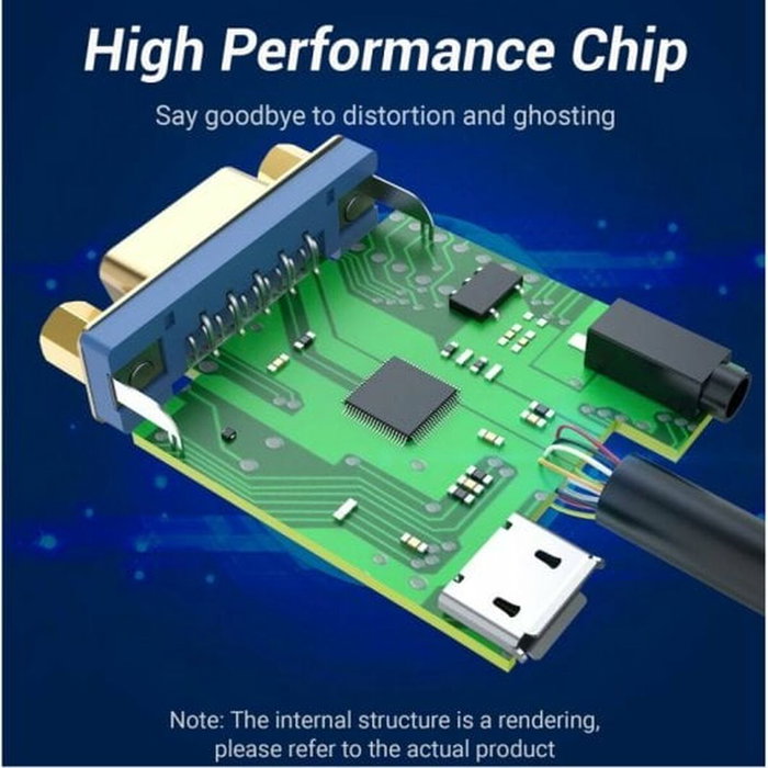 Vention Adaptateur HDMI vers VGA 42154 Noir 15 cm
