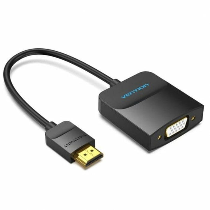 Adaptateur HDMI vers VGA Vention 42154 Noir 15 cm Adaptateur HDMI vers VGA Vention 42154 Noir 15 cm