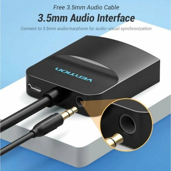 Adaptateur HDMI vers VGA Vention 42154 Noir 15 cm Adaptateur HDMI vers VGA Vention 42154 Noir 15 cm