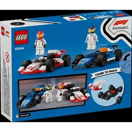Lego City 60464 Voitures de course F1 Williams Racing et Haas F1 - Jouet de construction dès 4 ans