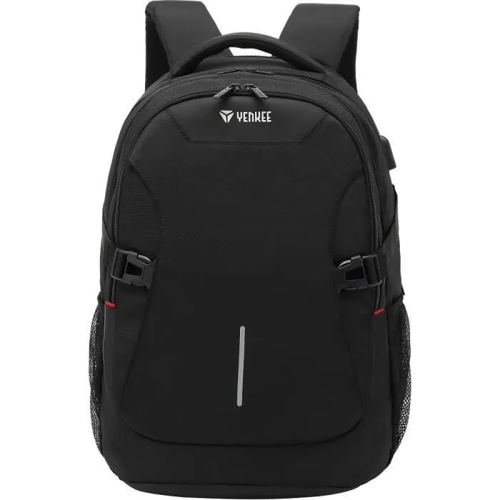 Yenkee Flashpacker Sac à Dos Ordinateur Portable 15.6" YBB 1502 - 20 Litres, Léger, avec Port USB pour Chargement, Compartiment Pratique