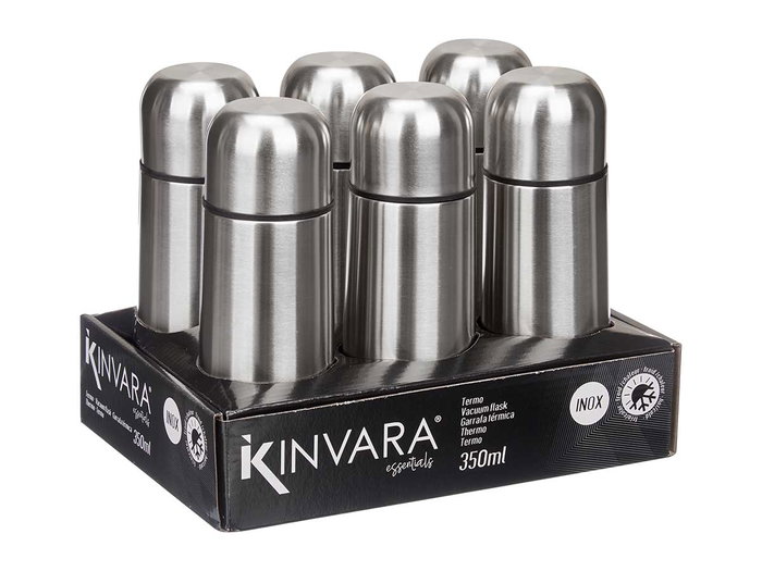 Kinvara Termos Acier Inoxydable 350 ml 7x19x7 cm Métal (Set de 12)