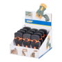 Kinzo Rascador mini 11 x 2 x 5 cm - Grattoir pour vitrocéramique en polypropylène et acier inoxydable noir et orange