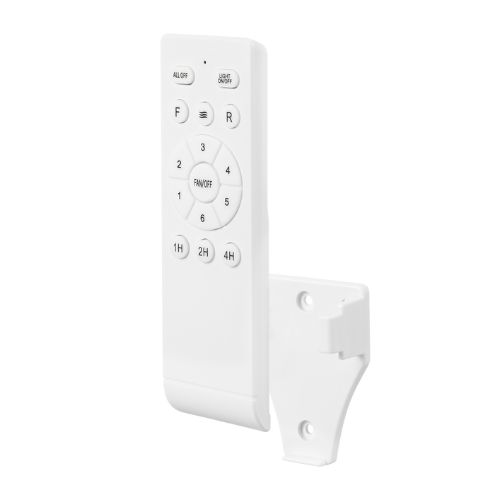 Ventilateur de plafond DC Blanc/Argent avec éclairage LED 60W et pales escamotables