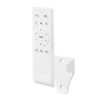 Ventilateur de plafond DC Blanc/Argent avec éclairage LED 60W et pales escamotables