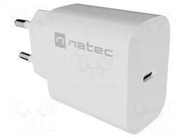NATEC Chargeur USB Ribera blanc 20W USB-C