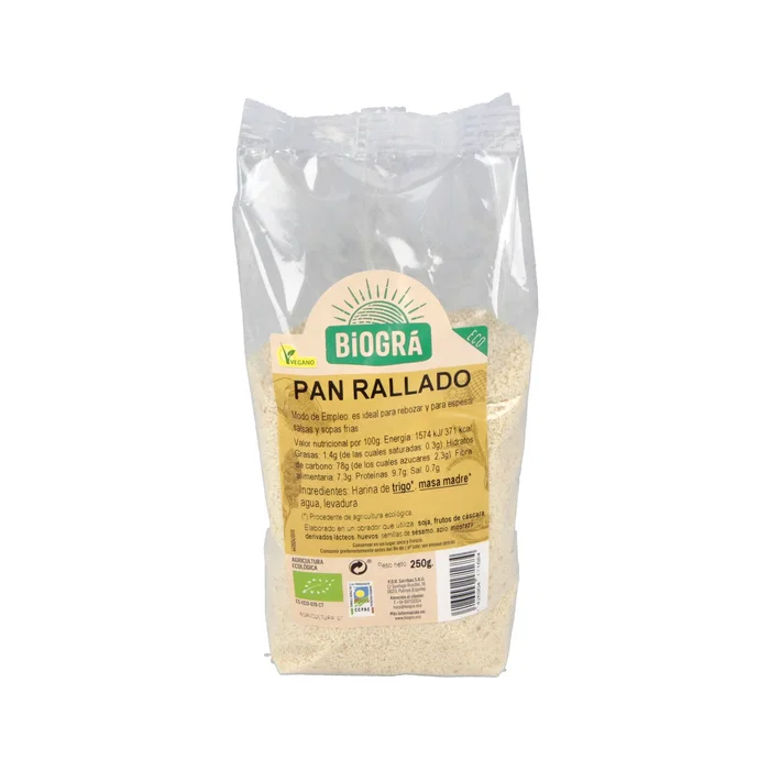 BIOGRA Chapelure de pain biologique 250g BIOGRA Chapelure de pain biologique 250g