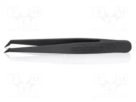 KNIPEX Pince à épiler ESD courbée à bec pointu