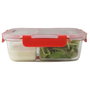 Fackelmann Lot de 2 boîtes repas en verre Move avec compartiments 1000 ml