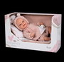 Elegance Babyto Poupée de poids rose avec couverture, corps souple 35 cm