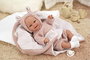 Elegance Babyto Poupée de poids rose avec couverture, corps souple 35 cm