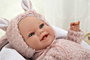Elegance Babyto Poupée de poids rose avec couverture, corps souple 35 cm