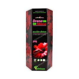 PINISAN Drena Hibiscus - Complément alimentaire drenant aux plantes (hibiscus, boldo) pour le contrôle du poids - Bouteille de 500 ml