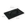 WOLFPACK LINEA PROFESIONAL Talocha Plastico 27x18 cm avec Manche Rond Noir