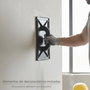 WOLFPACK LINEA PROFESIONAL Talocha Plastico 27x18 cm avec Manche Rond Noir