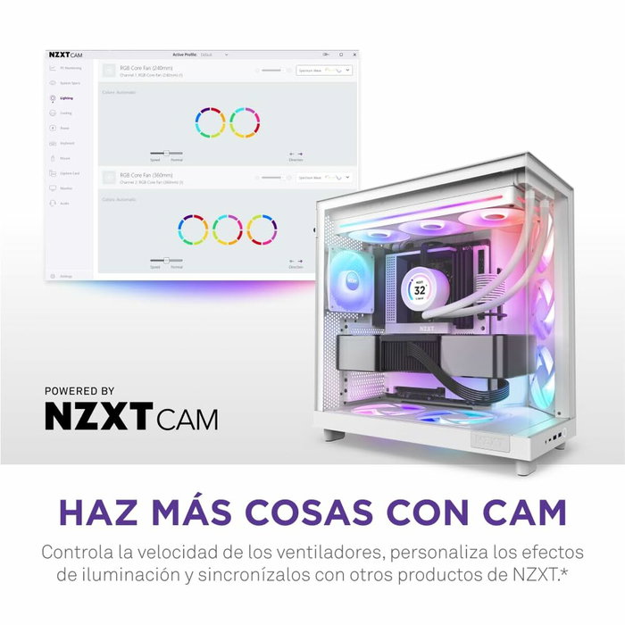 NZXT F360RGB Core RF-U36HF-W1 Blanc - 360 mm