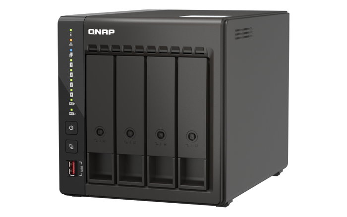 QNAP TS-453E-8G NAS 4 baies Intel Celeron J6412 8GB RAM 2x2.5GbE 4xUSB 2xHDMI