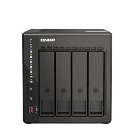 QNAP TS-453E-8G NAS 4 baies Intel Celeron J6412 8GB RAM 2x2.5GbE 4xUSB 2xHDMI
