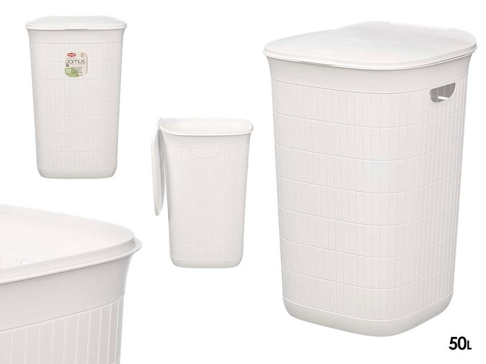 Stefanplast Pongotodo Domus Boîte de Rangement 50L Blanc Plastique 36x56x37cm (Set de 6) Stefanplast Pongotodo Domus Boîte de Rangement 50L Blanc Plastique 36x56x37cm (Set de 6)