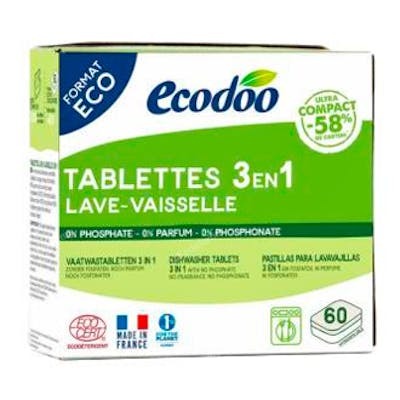 Ecodoo Lavavajillas Tablettes 3 en 1 60 Pastilles x 12g Ecodoo Lavavajillas Tablettes 3 en 1 60 Pastilles x 12g