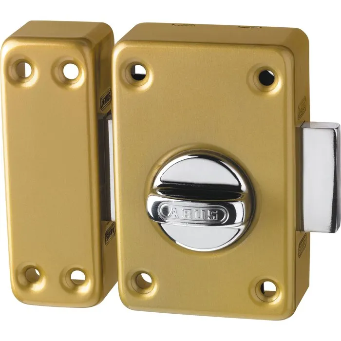 Abus Verrou de porte VAD136 CB 45 à bouton - Bronze - Entraxe 45 x 76 mm Abus Verrou de porte VAD136 CB 45 à bouton - Bronze - Entraxe 45 x 76 mm
