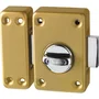 Abus Verrou de porte VAD136 CB 45 à bouton - Bronze - Entraxe 45 x 76 mm