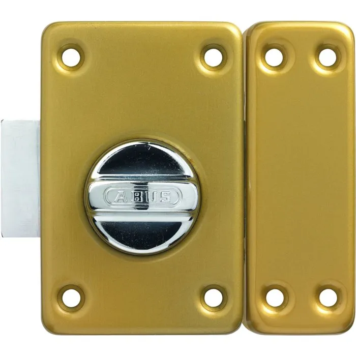 Abus Verrou de porte VAD136 CB 45 à bouton - Bronze - Entraxe 45 x 76 mm Abus Verrou de porte VAD136 CB 45 à bouton - Bronze - Entraxe 45 x 76 mm