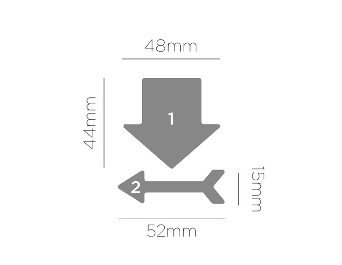 Innspiro Perforatrice de formes flèches 76mm pour Eva Foam