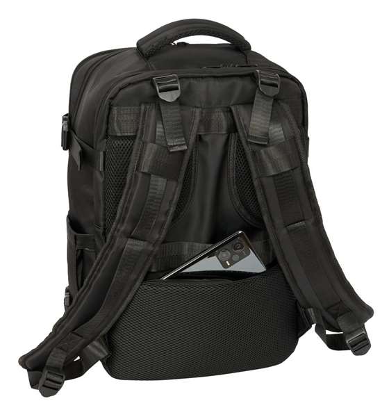 Safta Mochila de voyage cabine portable 15,6 pouces F.C. Barcelona noir 29x44x19 cm