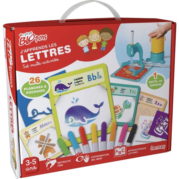 Lansay My First Blopens - Set Multi Activités J'apprends les lettres Lansay My First Blopens - Set Multi Activités J'apprends les lettres