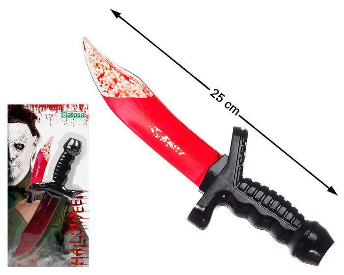 BigBuy Carnival Couteau Sanglant Halloween avec Liquide Intérieur